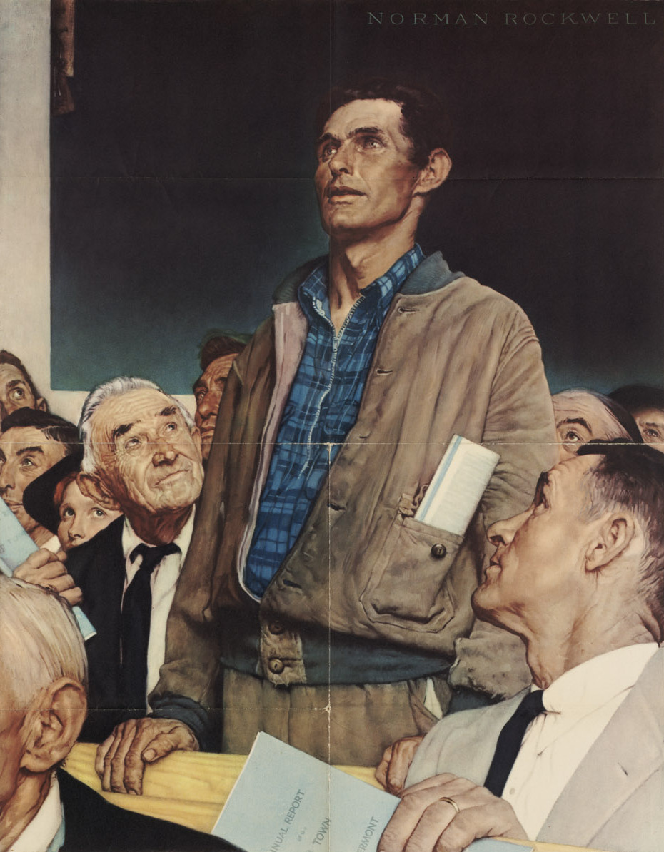 Freedom of Speech by Norman Rockwell