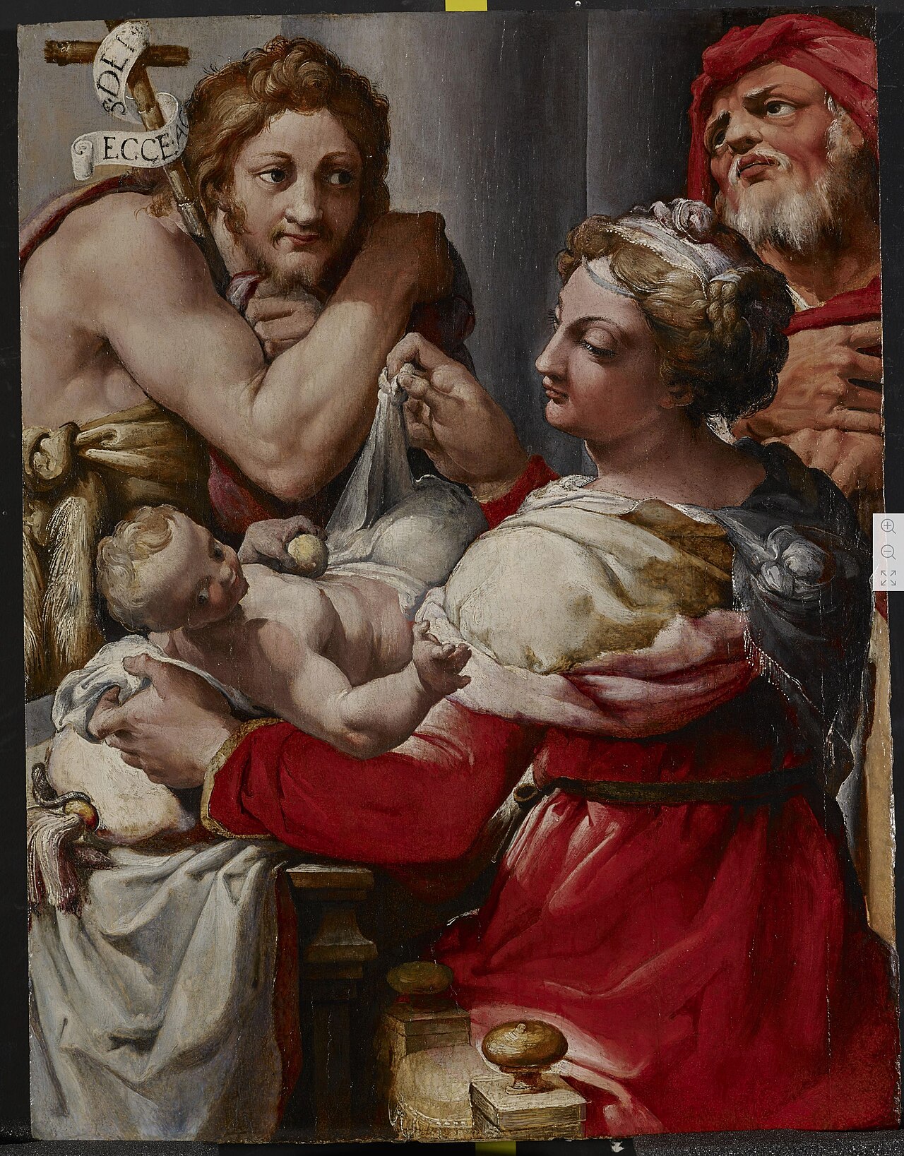 The Holy Family with Saint John the Baptist by Nosadella
