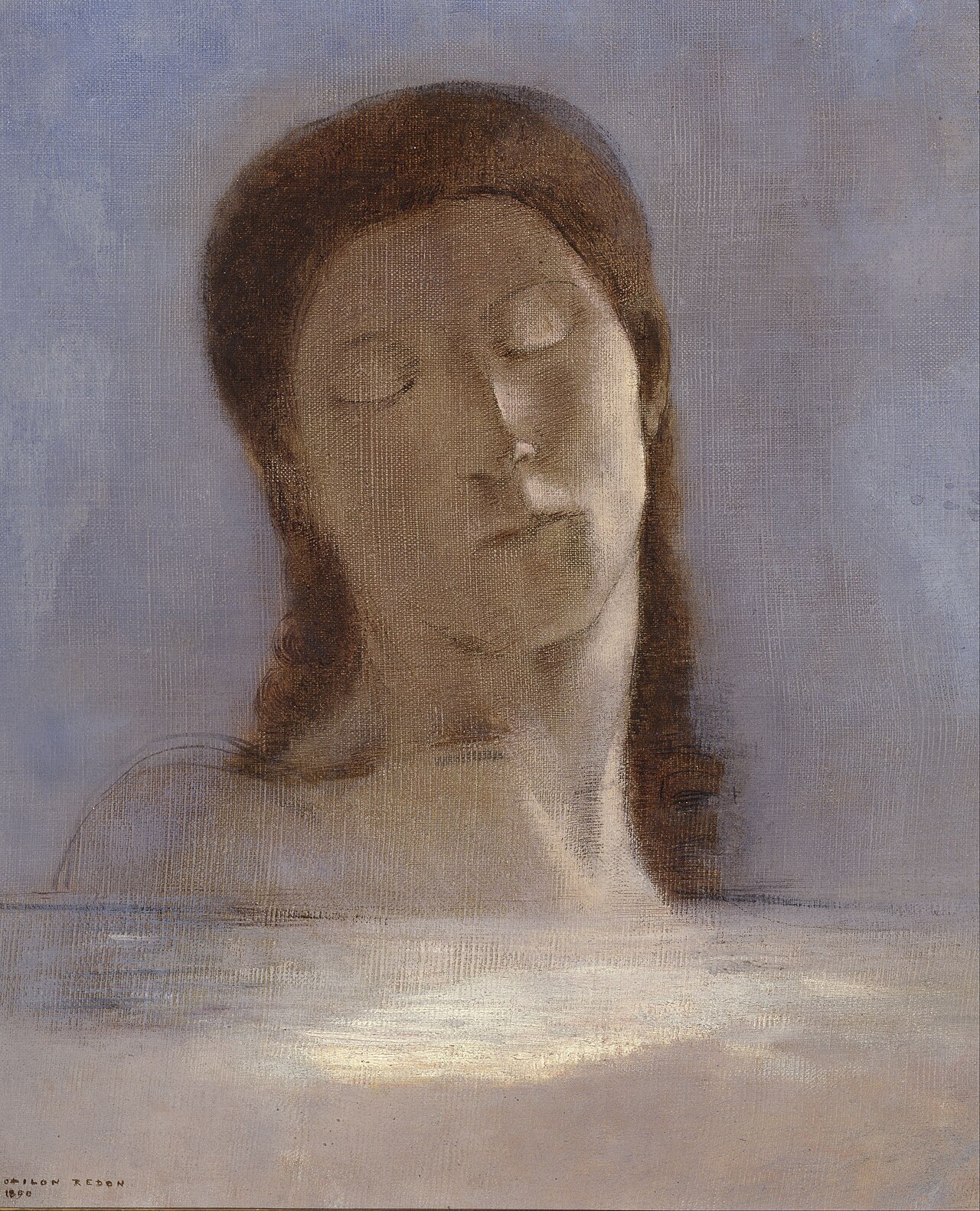 Les Yeux clos by Odilon Redon