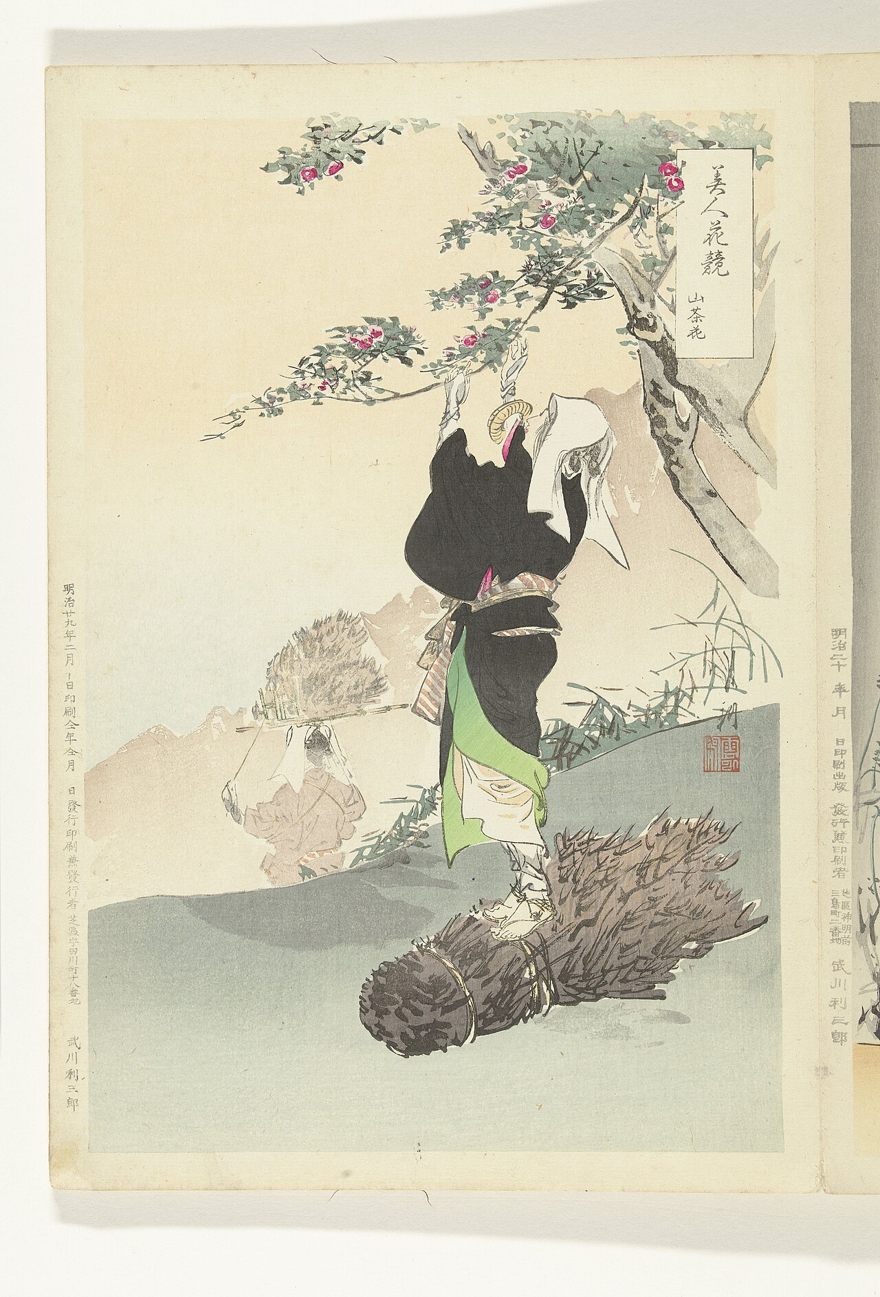 Bijin hana kurabe by Ogata Gekkō