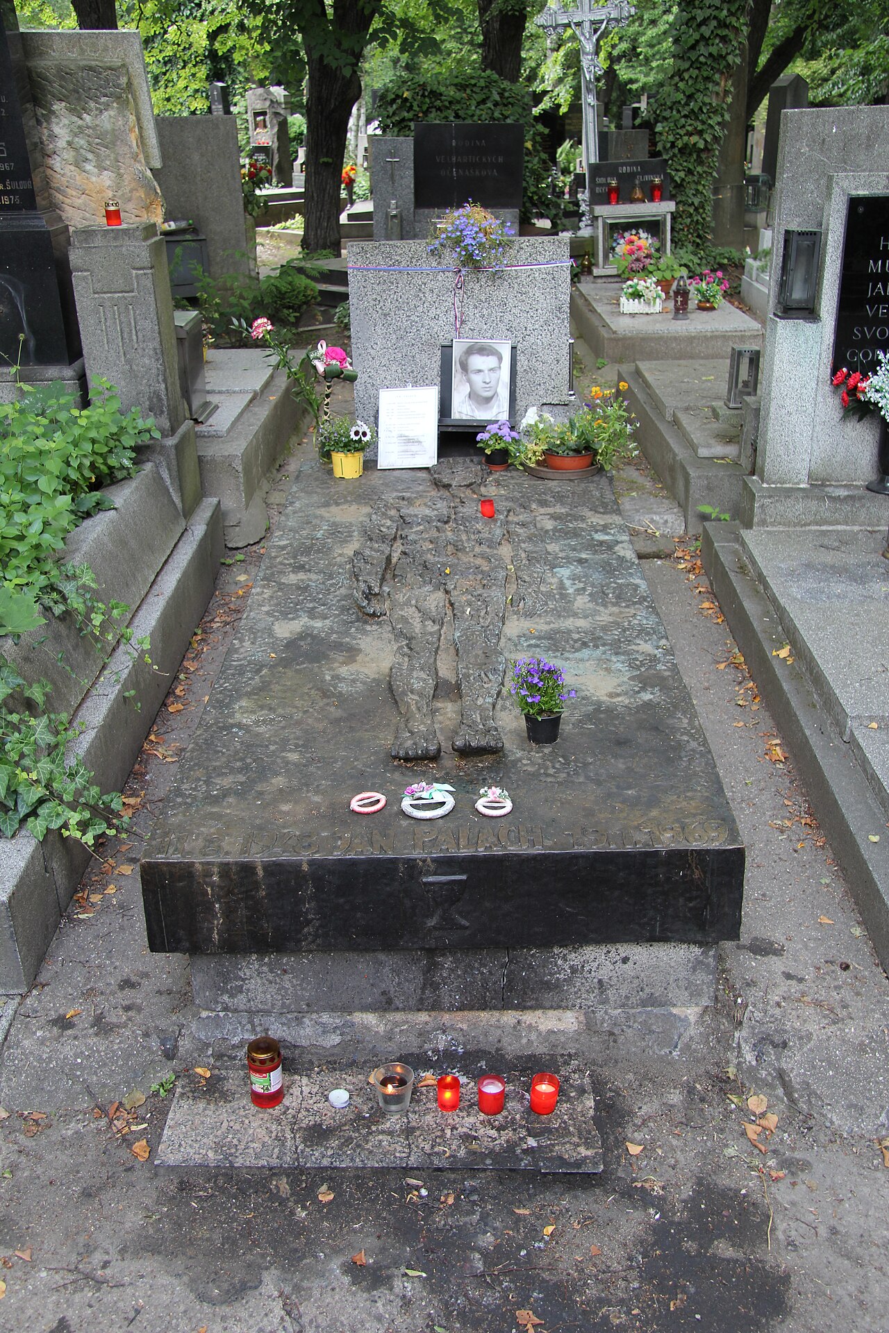 grave of Jan Palach by Olbram Zoubek