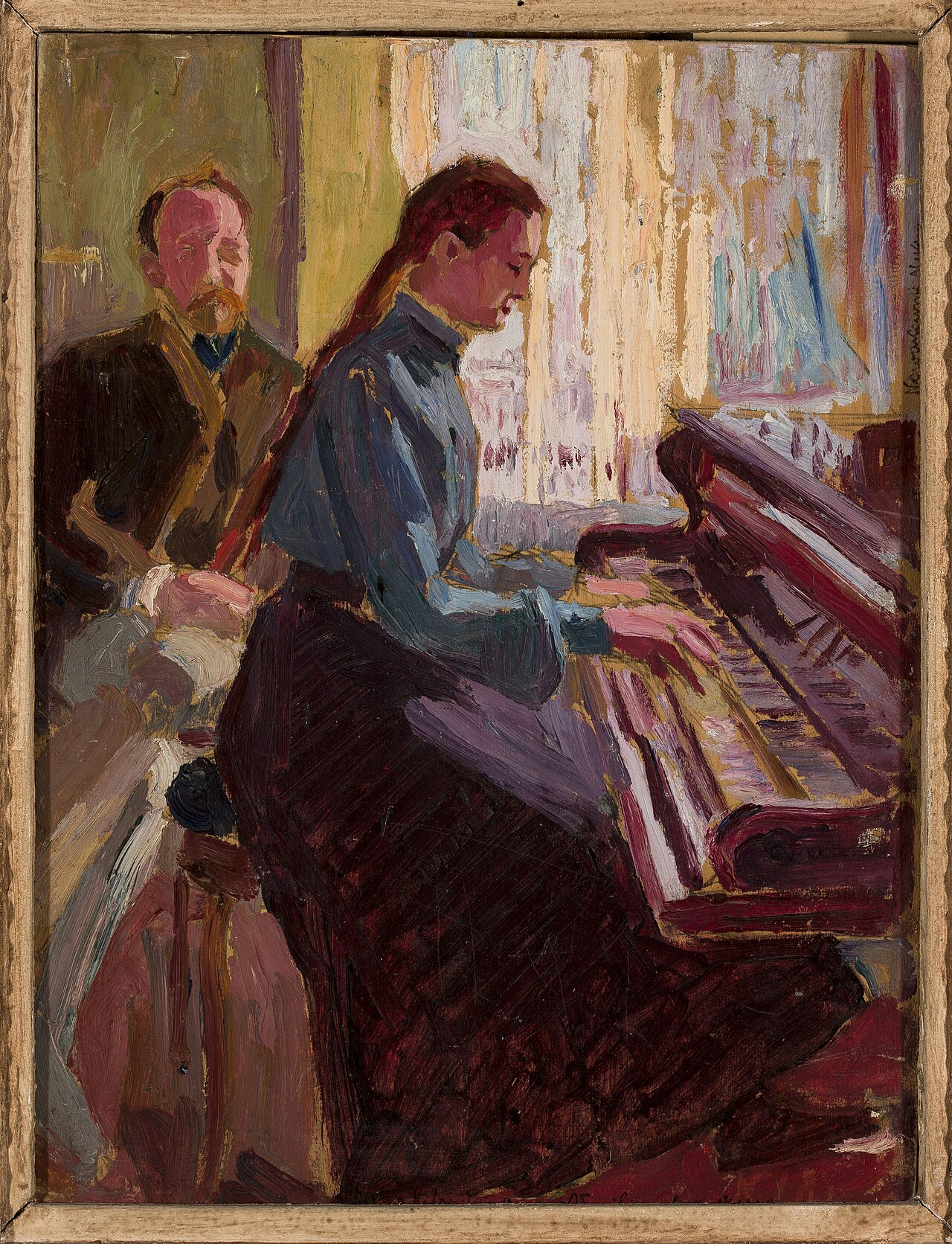 At the piano. by Oleksa Novakivsky