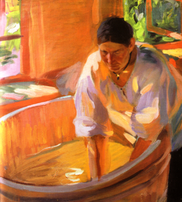 Washerwoman by Oleksandr Murashko