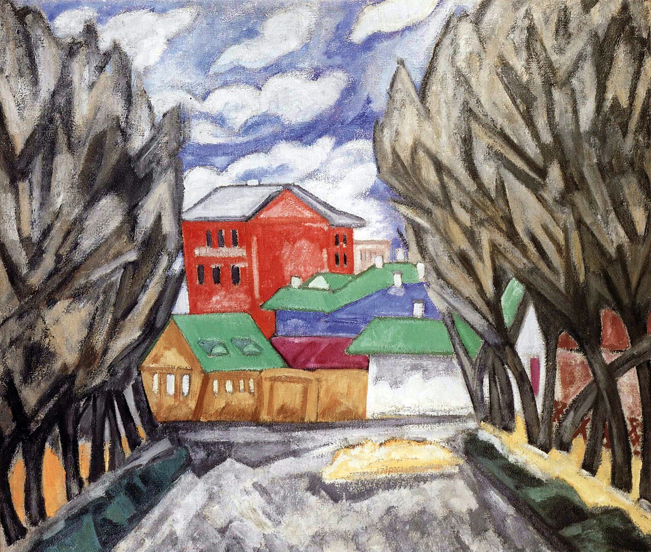 Red House by Olga Rozanova