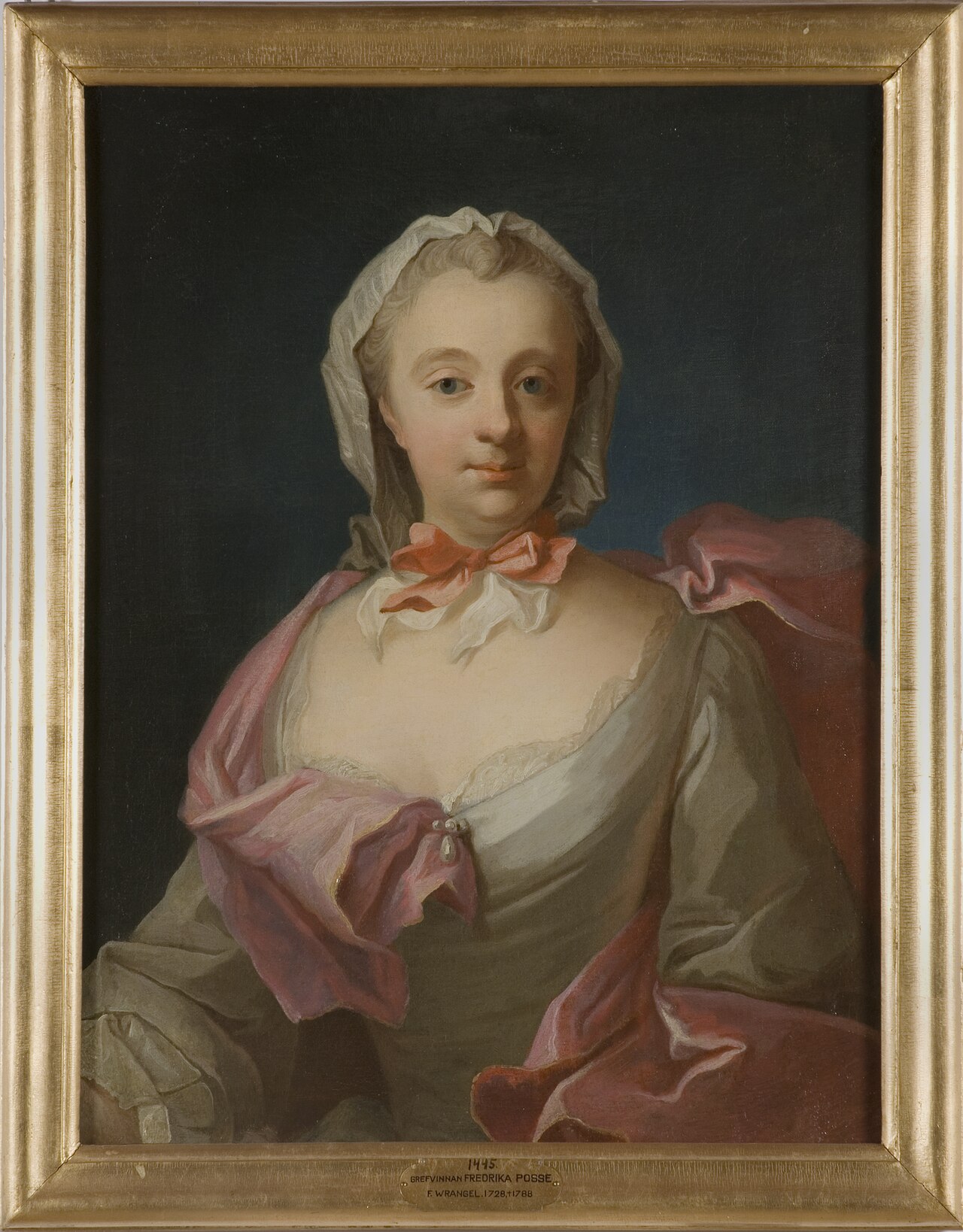 Portrait of Fredrika Wrangel of Lindeberg, 1728-1788 by Olof Arenius