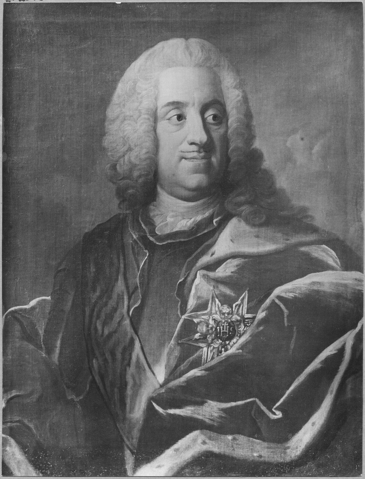 Ture Gabriel Bielke (1684-1763), count, councillor, major general, married to 1. countess Charlotta Christina Piper, 2. countess Anna Margareta Oxenstierna of Croneborg by Olof Arenius