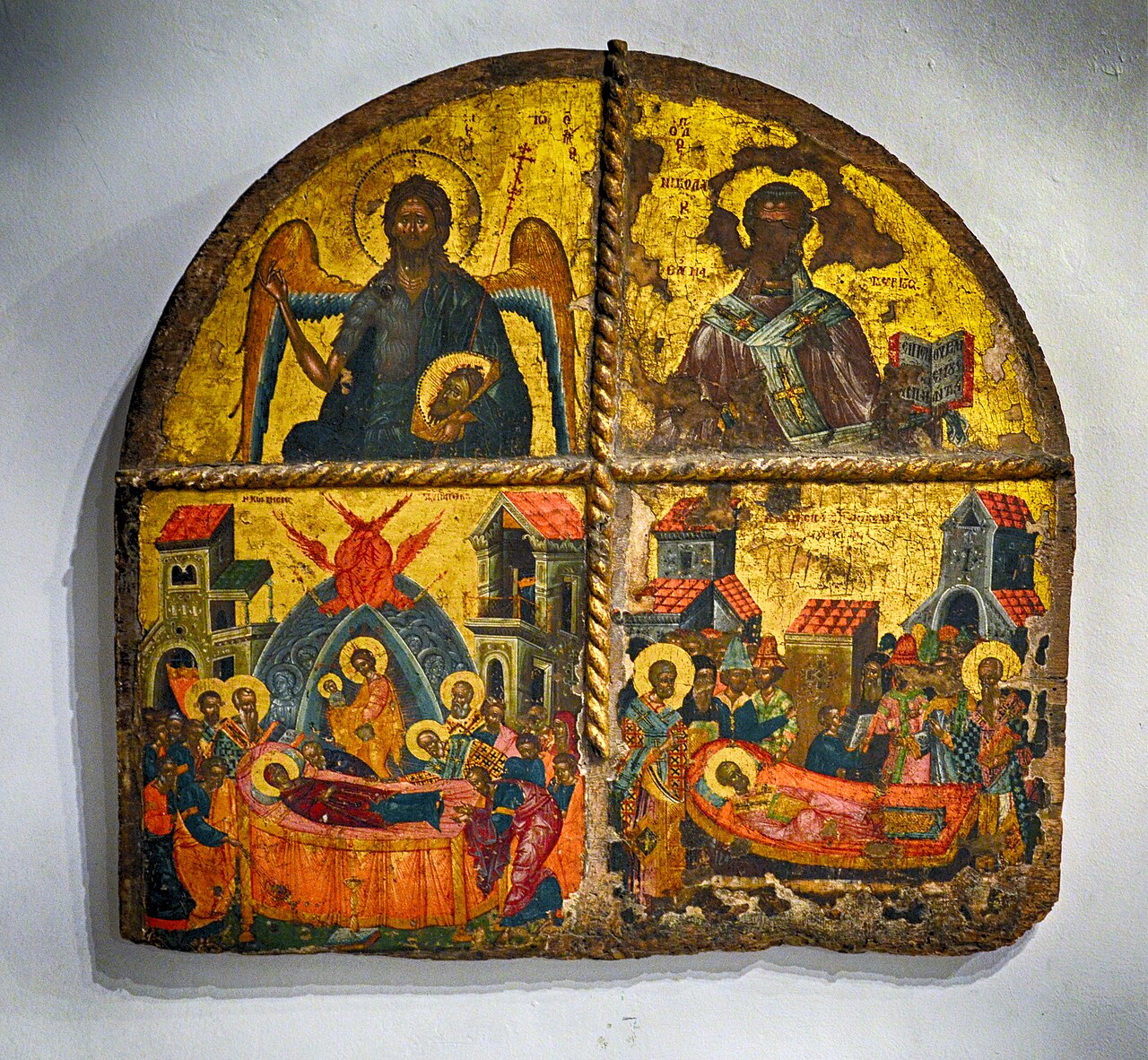 Icon with four Saints by Onufri