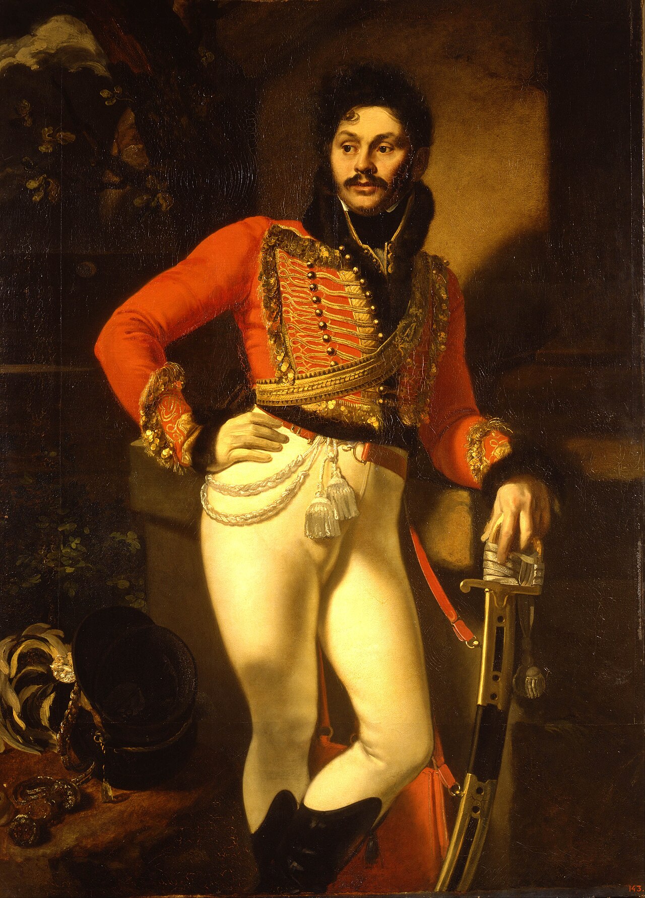 Portrait of Life Guard Colonel Yevgraf Davydov by Orest Kiprensky