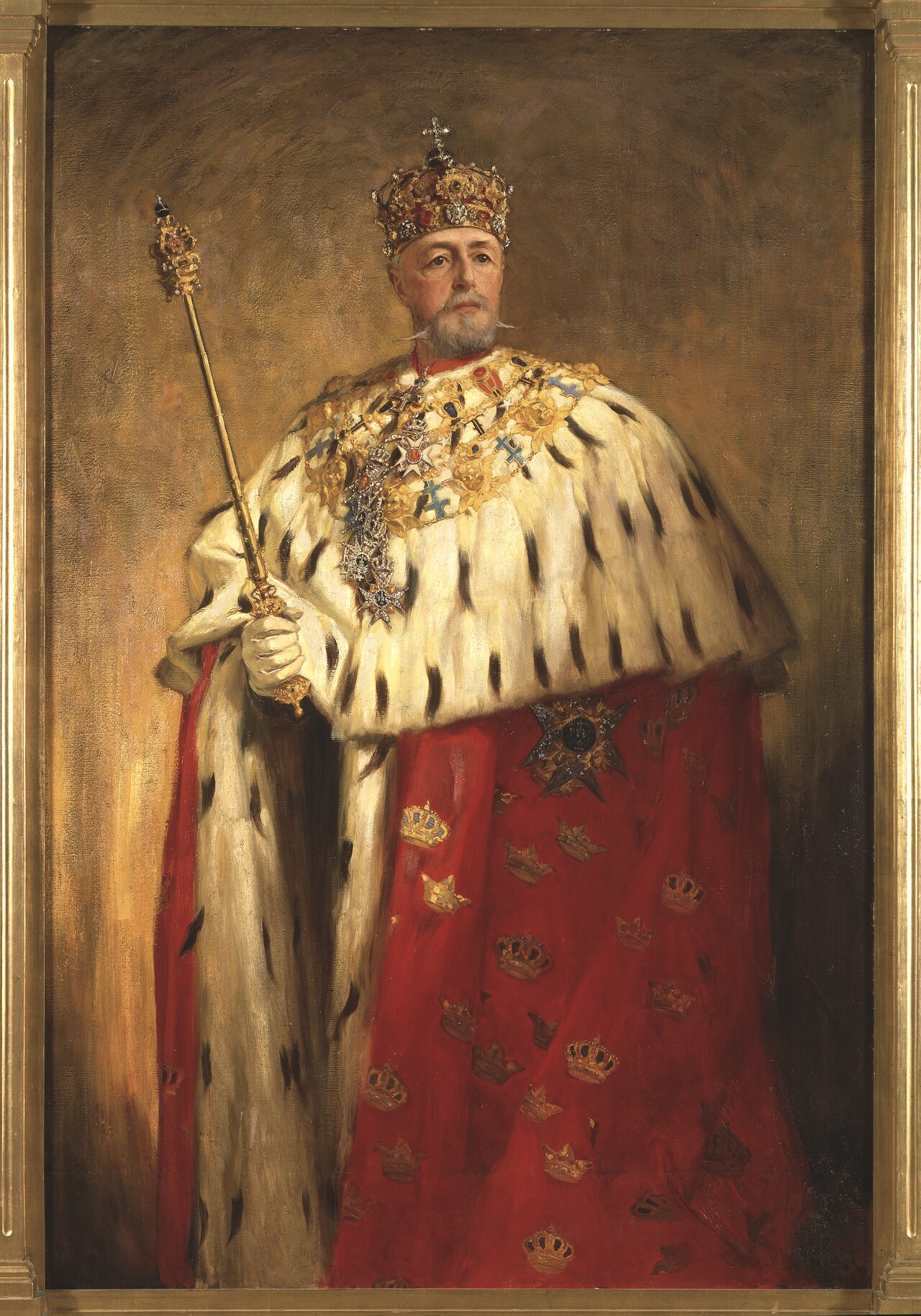 Oskar II (Oskar Fredrik), 1829-1907, King of Sweden 1872 and Norway 1872-1905 by Oscar Björck