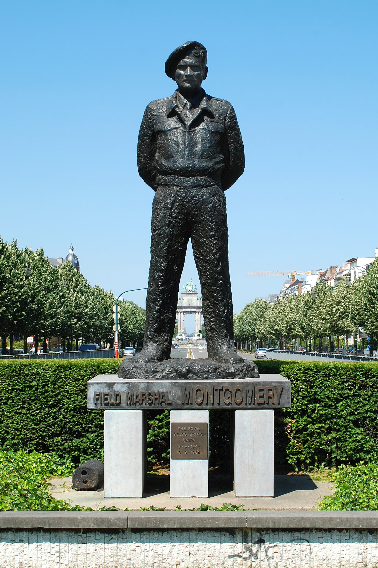 statue of Field Marshal Montgomery by Oscar Nemon