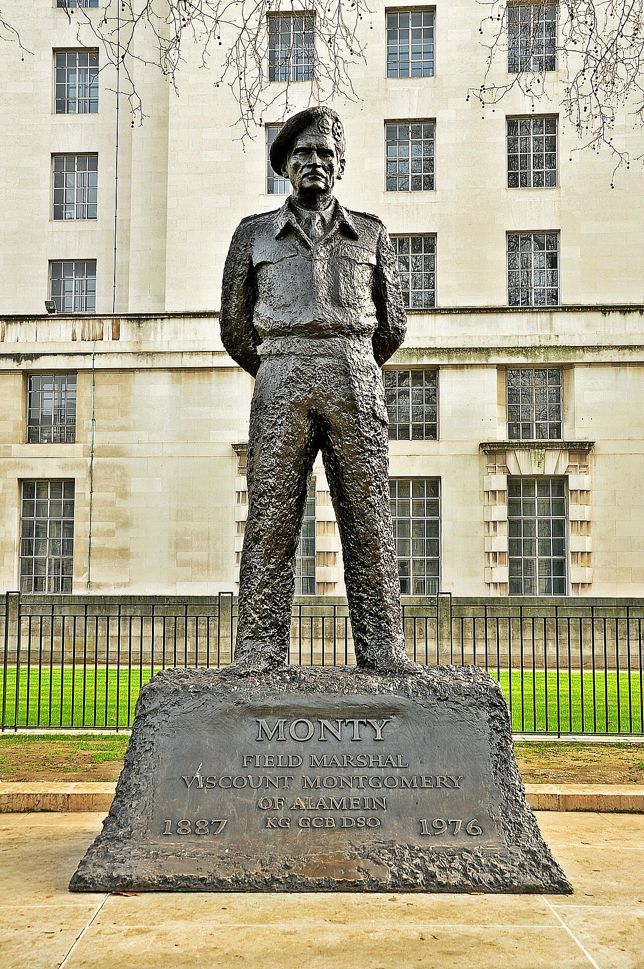 Statue of the Viscount Montgomery by Oscar Nemon