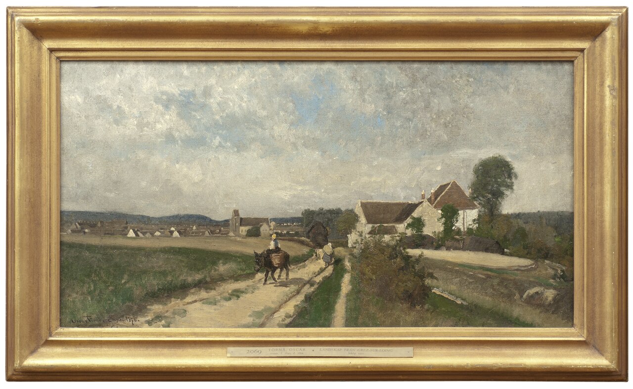 Landscape near Grez-sur-Loing by Oskar Emil Törnå