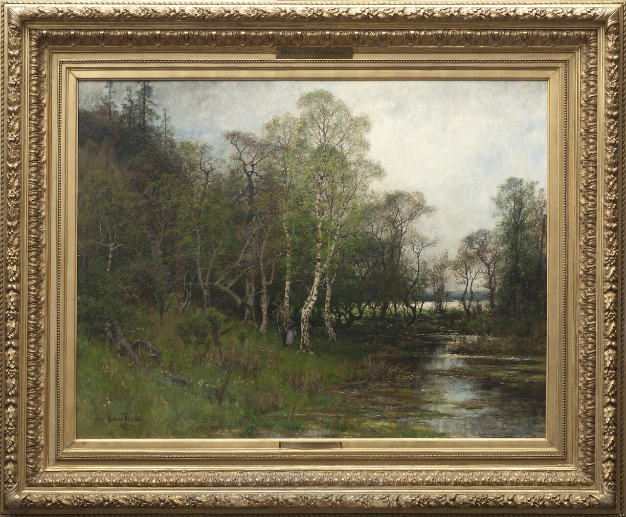 Spring Landscape. Motif from Tullinge in Södermanland by Oskar Emil Törnå