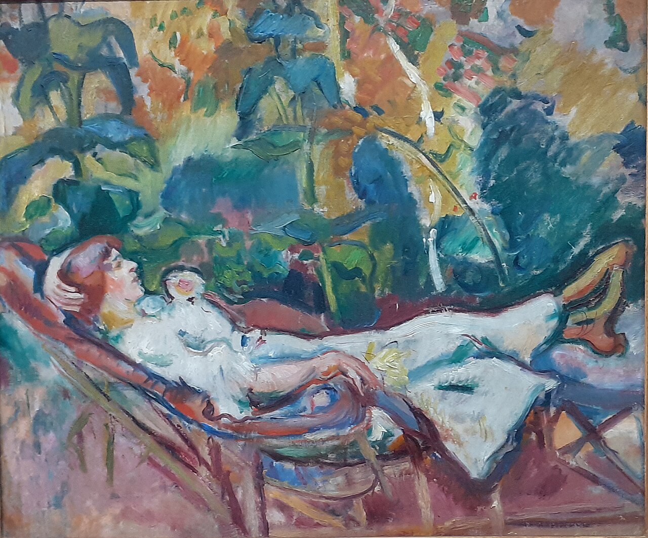 Femme à la chaise longue by Othon Friesz