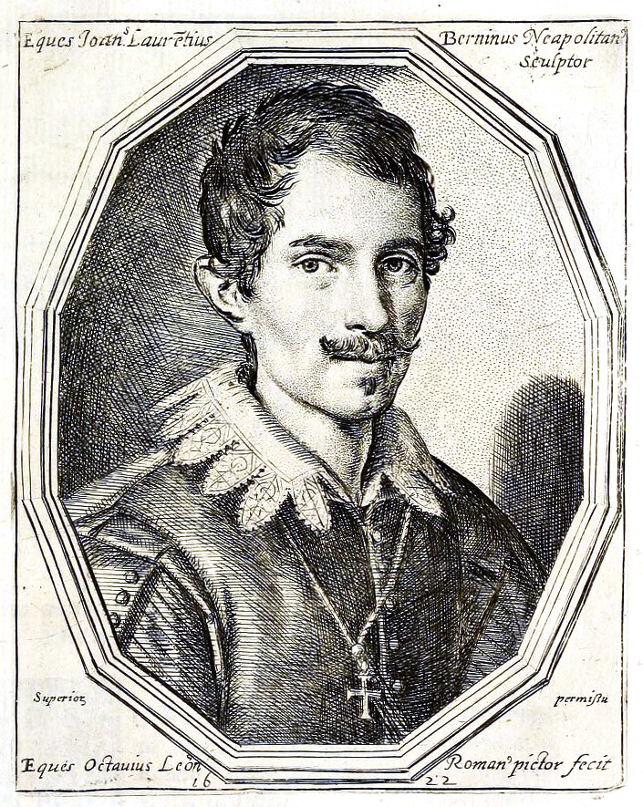 Portrait of Gianlorenzo Bernini by Ottavio Leoni