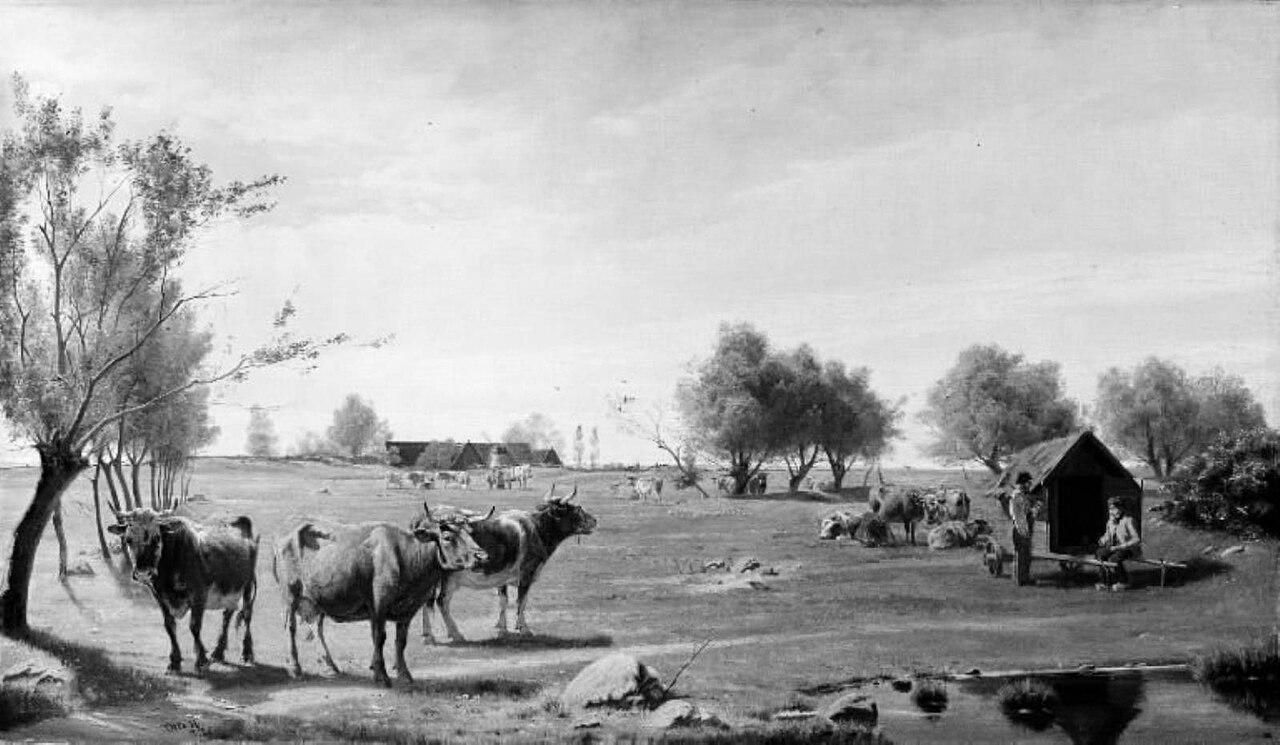 Cows in a Field by Otto Carl Bentzon Haslund