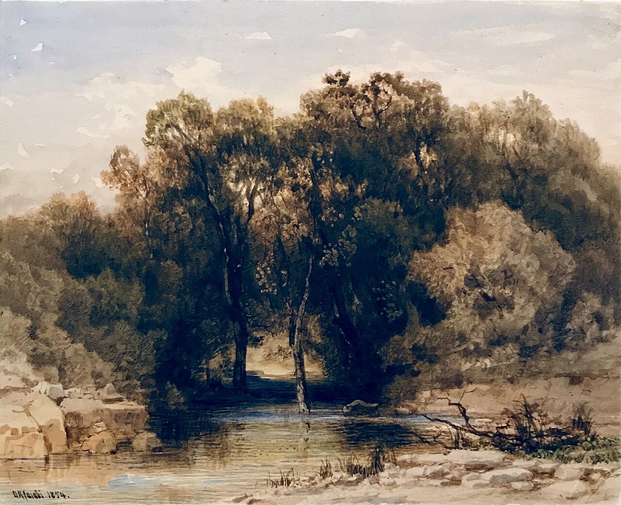 The reflecting brook by Otto Reinhold Jacobi