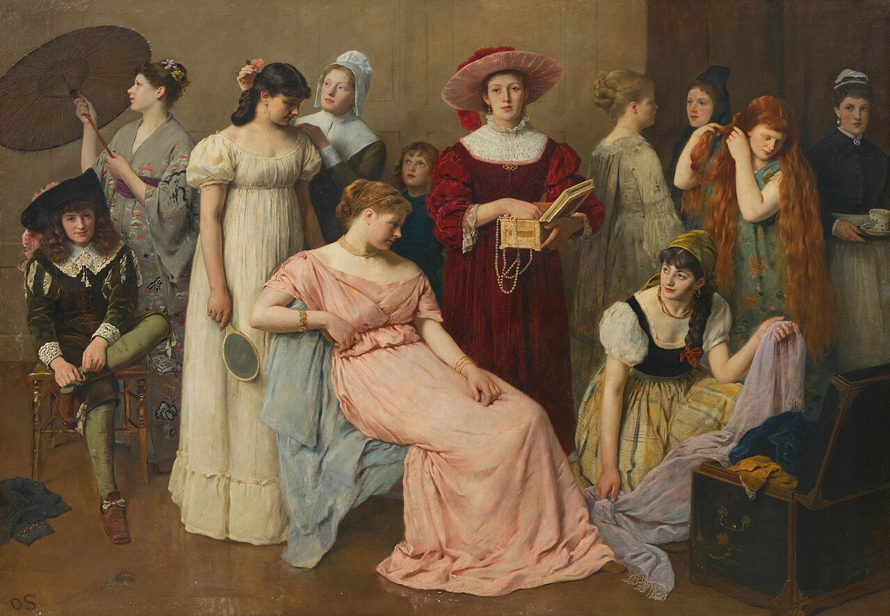 Preparing for a Fancy Ball by Otto Scholderer
