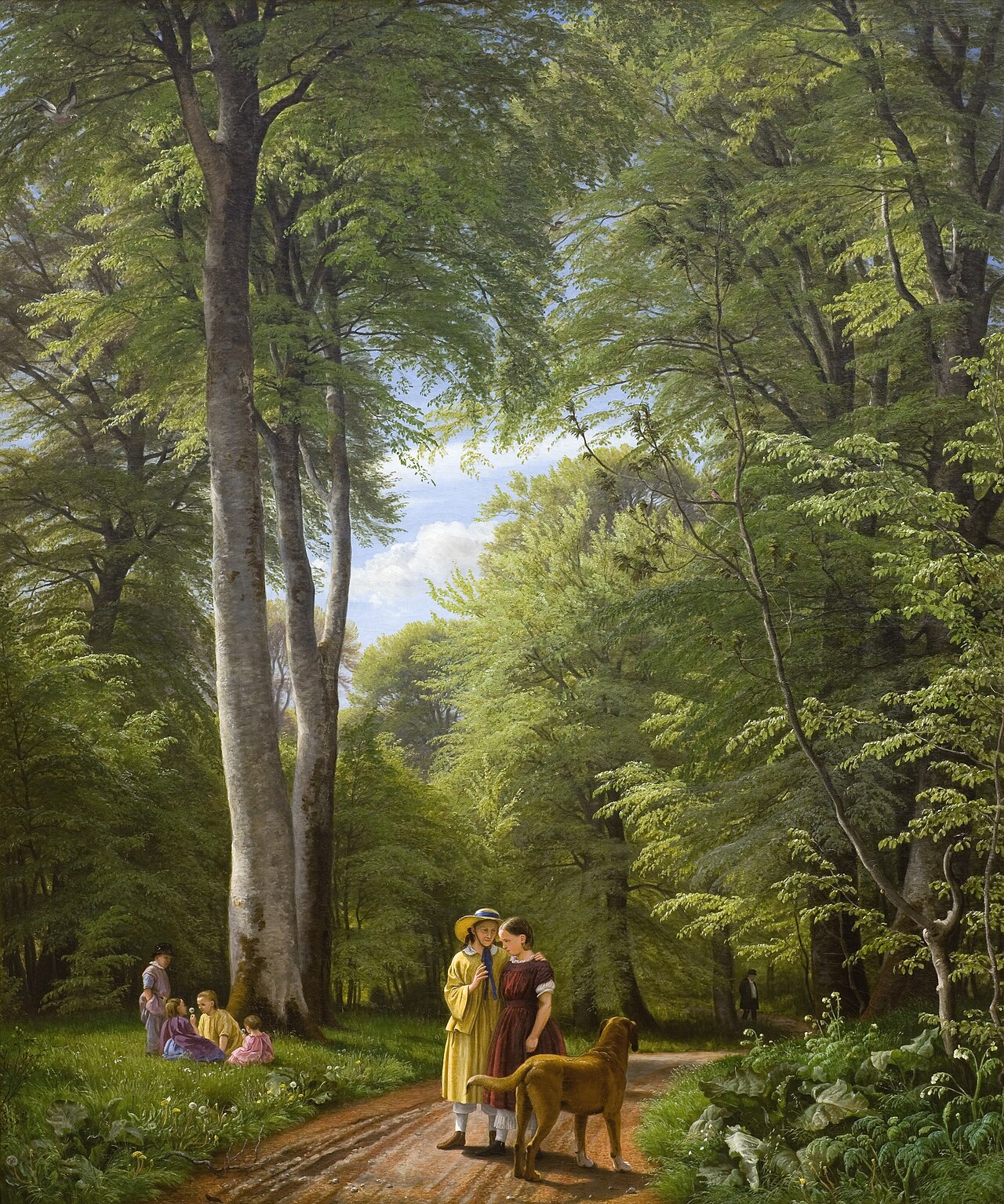 A Beech Wood in May near Iselingen Manor, Zealand by P. C. Skovgaard