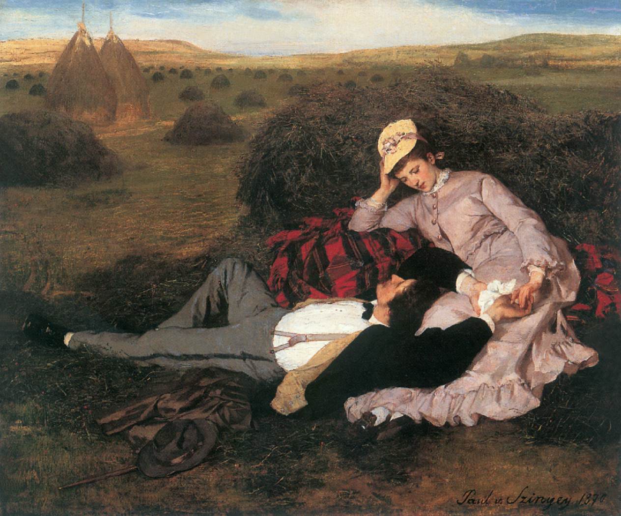 Lovers by Pál Szinyei Merse