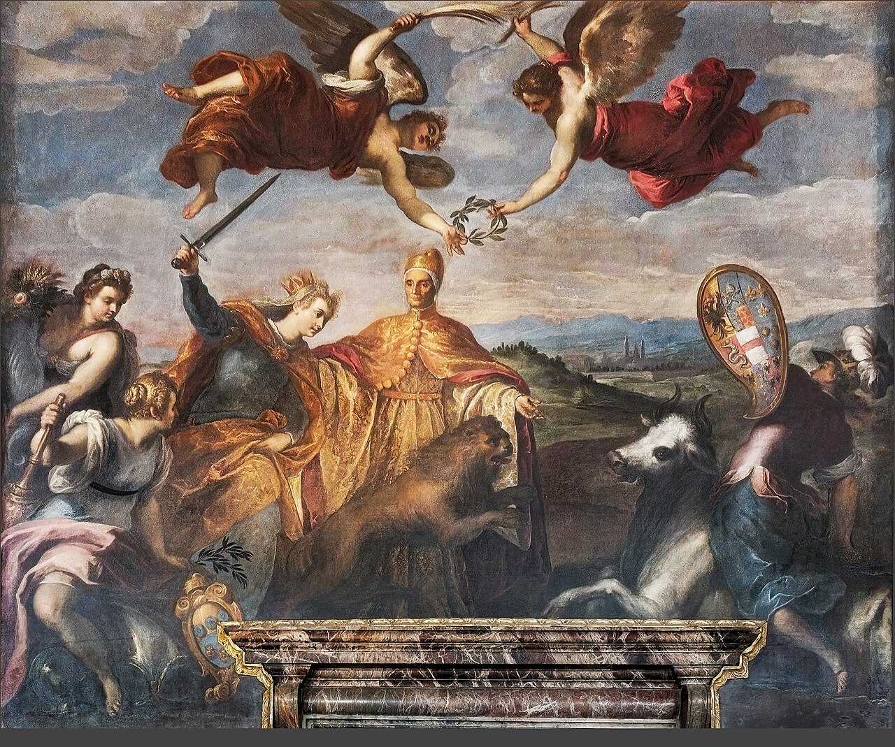 Allegory of the victory over the League of Cambrai by Palma il Giovane