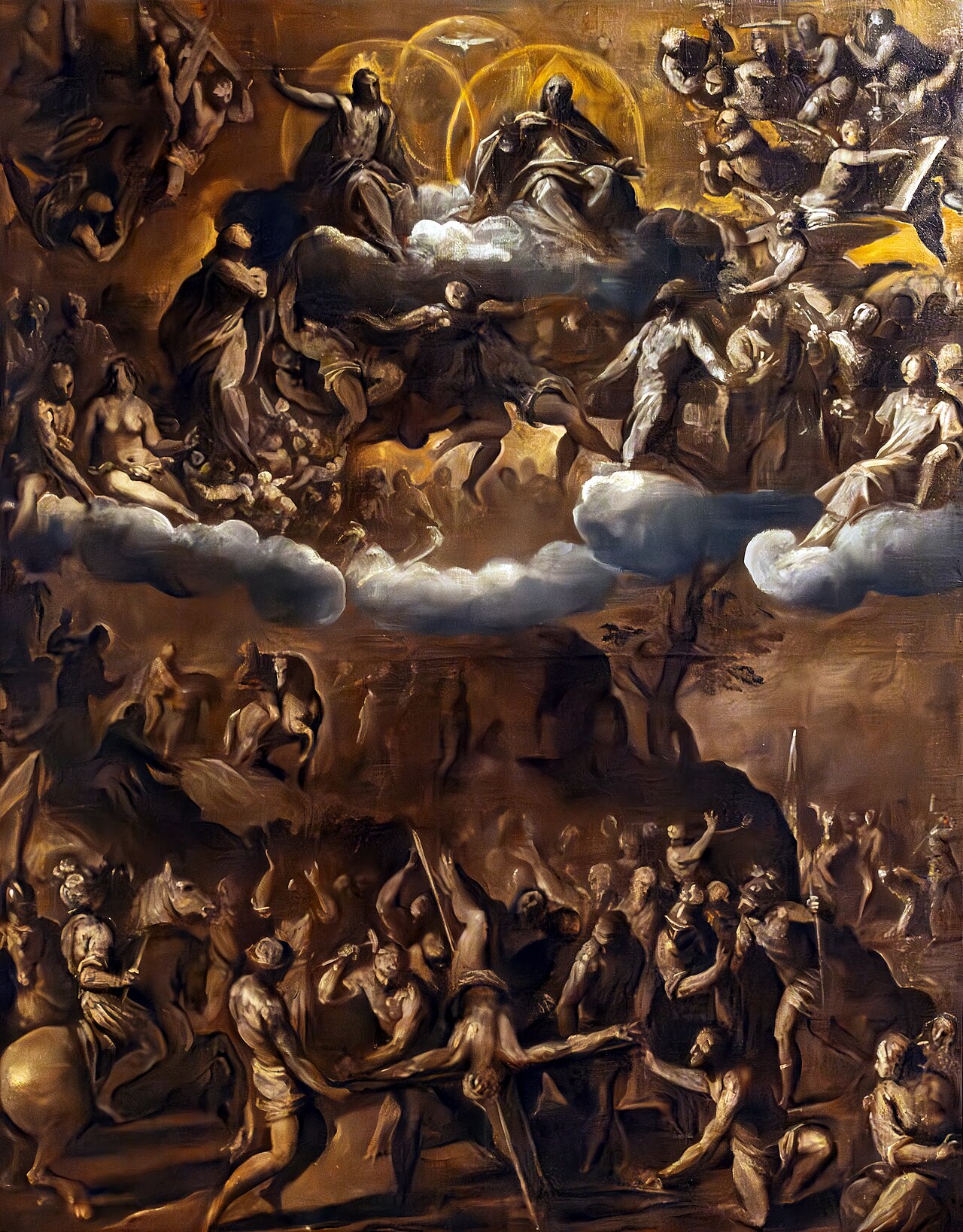 The Trinity in Glory and the Martyrdom of Saints Peter and Paul by Palma il Giovane
