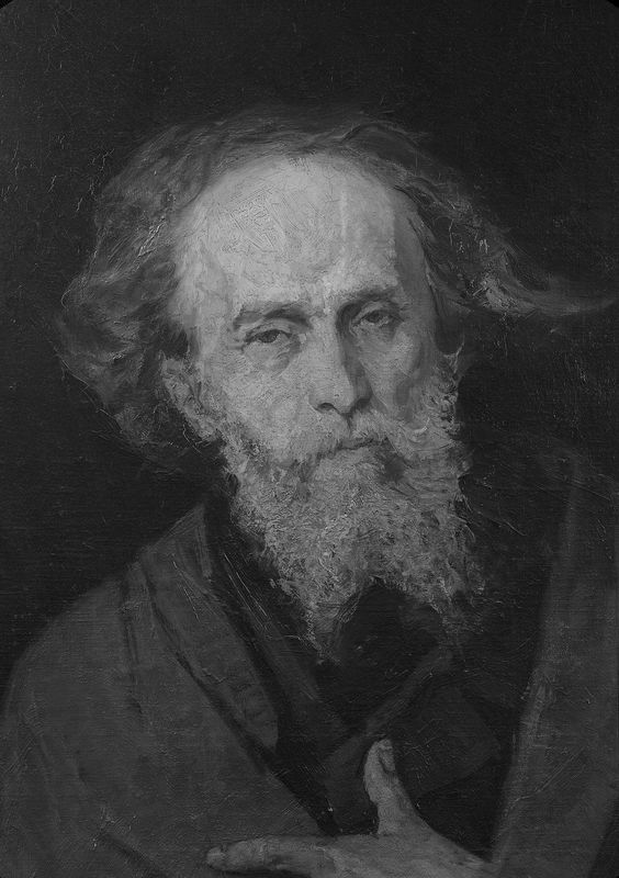Portrait of Cyprian Kamil Norwid. by Pantaleon Szyndler