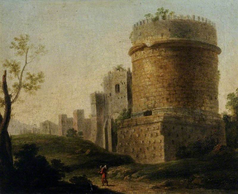 The Tomb of Caecilia Metella on the Via Appia, Rome by Paolo Anesi
