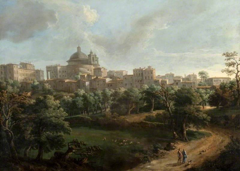 View of Ariccia by Paolo Anesi