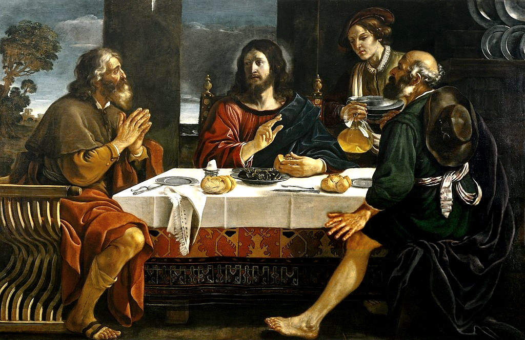 The Supper at Emmaus by Paolo Antonio Barbieri