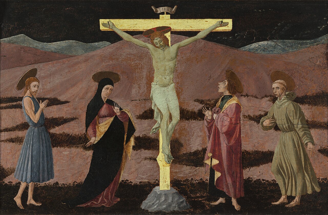 The Crucifixion with the Virgin, Saint John the Baptist, Saint John the Evangelist and Saint Francis by Paolo Uccello
