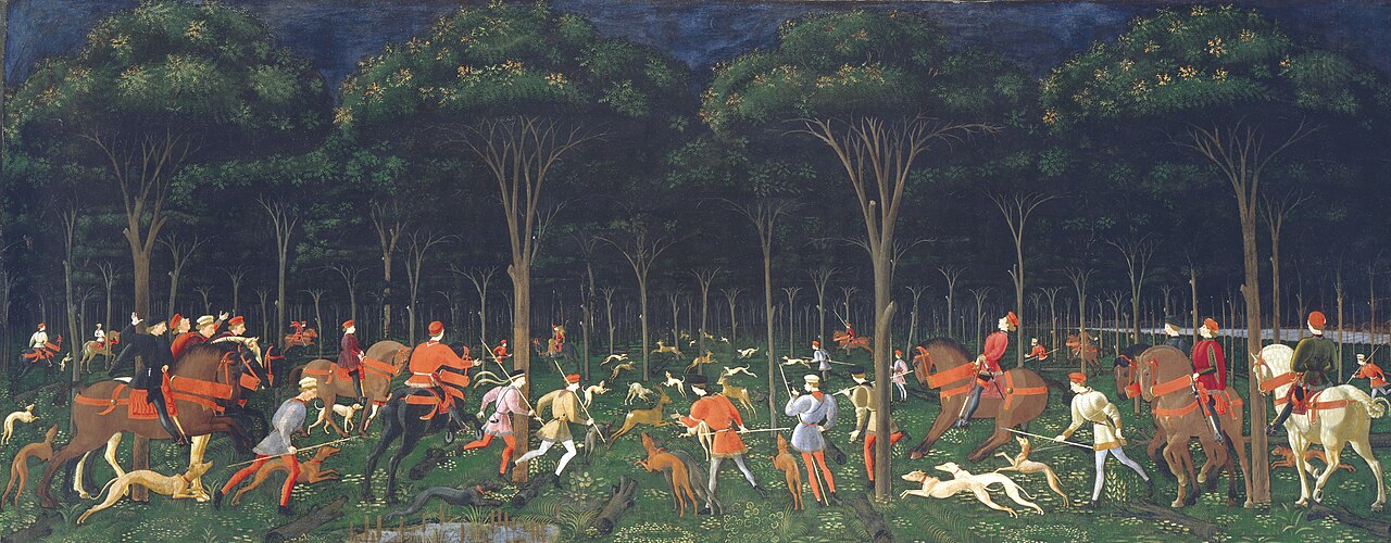 The Hunt in the Forest by Paolo Uccello
