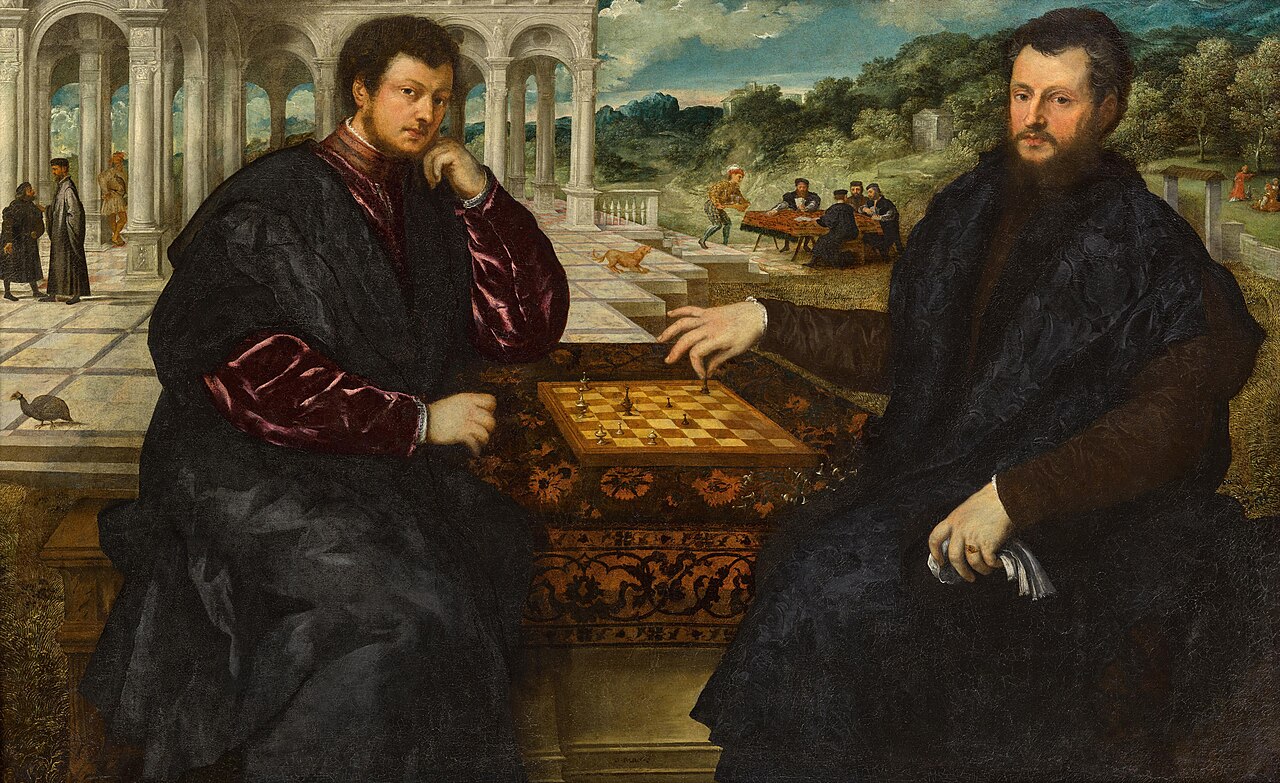Two Chess Players by Paris Bordone