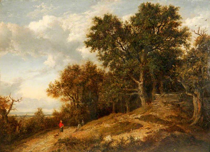 Wooded Landscape with Distant View by Patrick Nasmyth