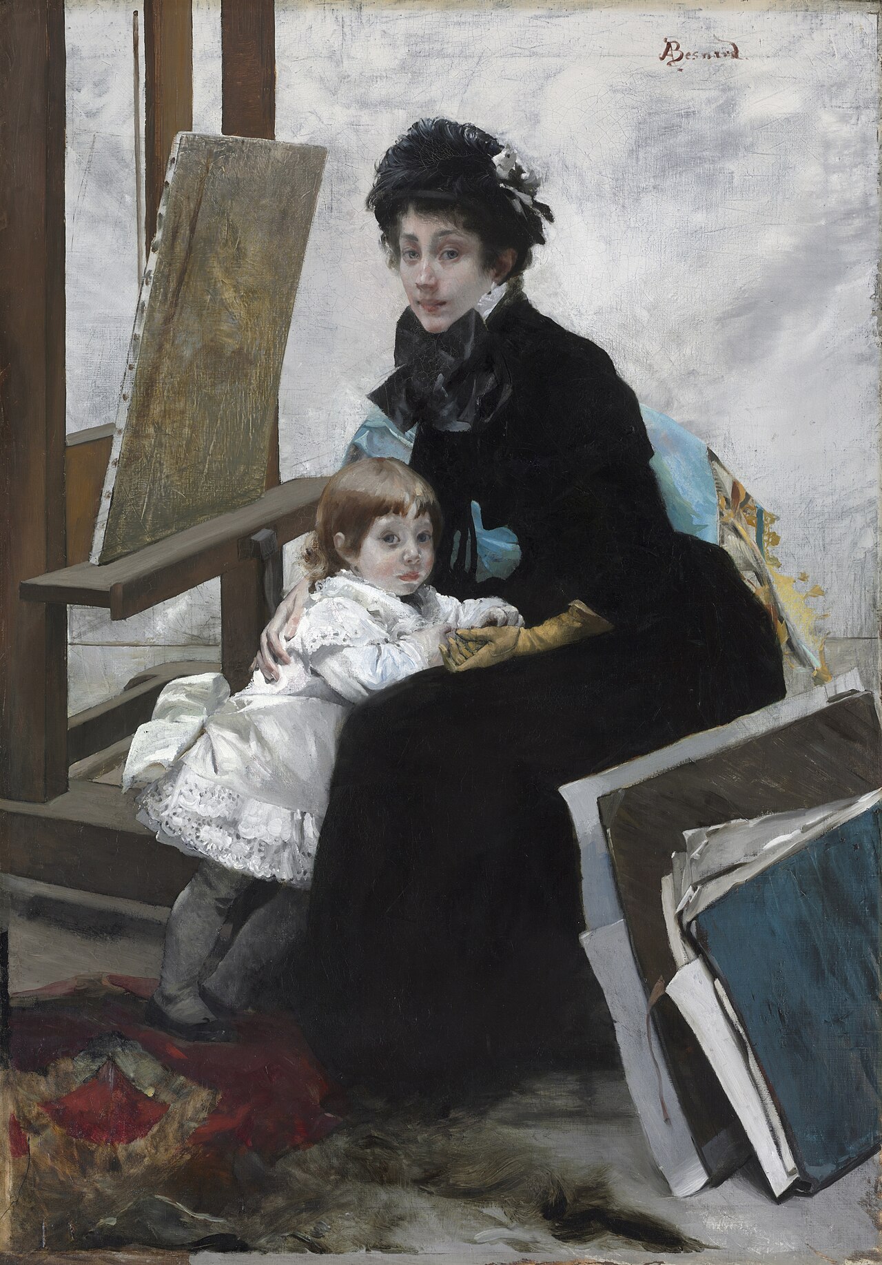 Madeleine Lerolle and Her Daughter Yvonne by Paul-Albert Besnard