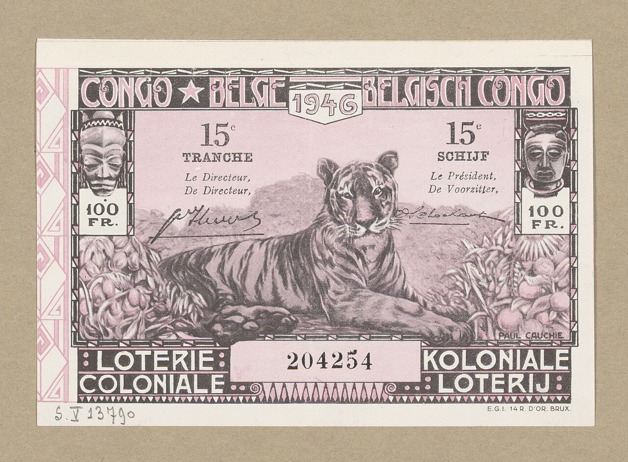 Colonial Lottery ticket by Paul Cauchie