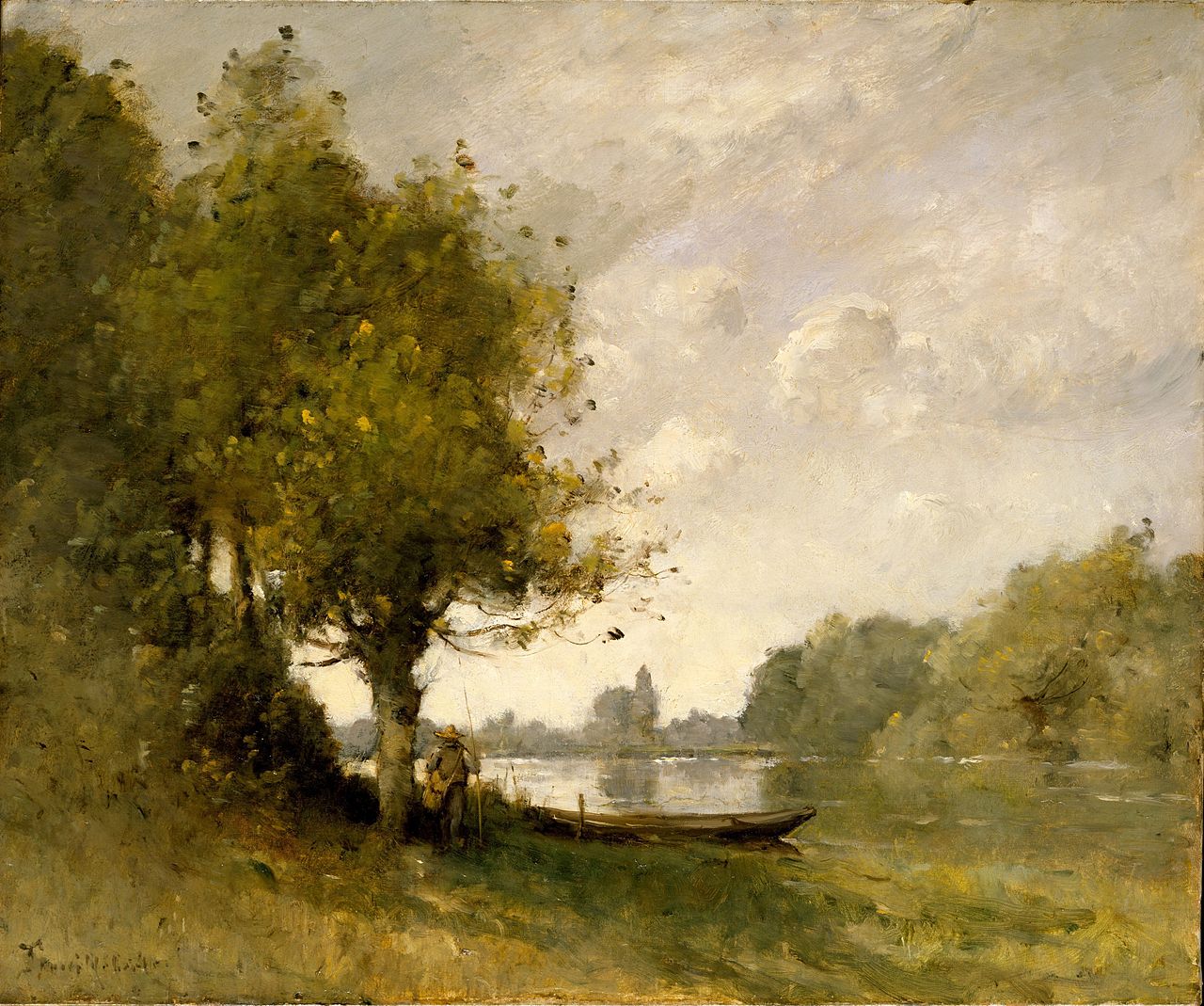 A Pond near Nangis by Paul Désiré Trouillebert