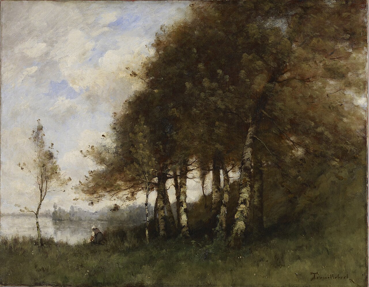 Landscape. by Paul Désiré Trouillebert