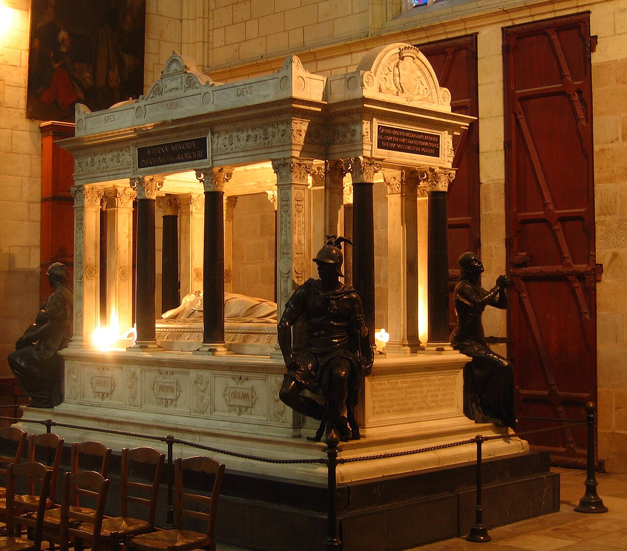 Lamoricière cenotaph by Paul Dubois