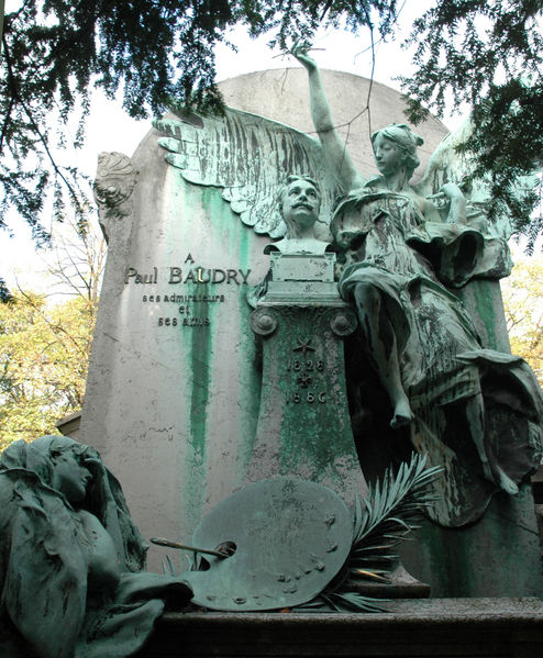 Paul Baudry's tomb by Paul Dubois