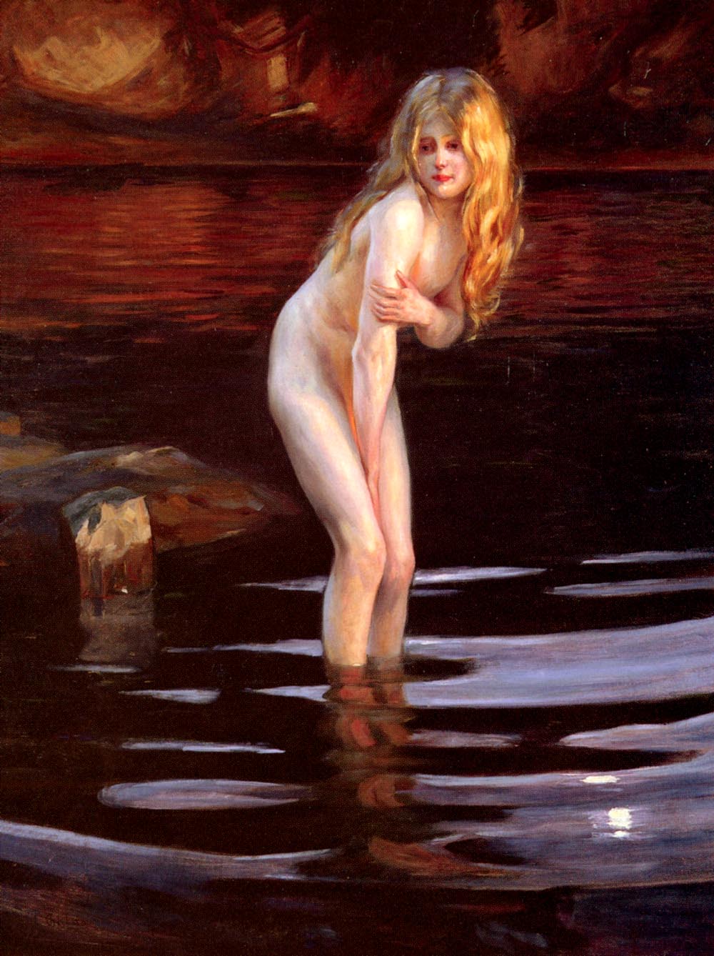 At dusk by Paul Émile Chabas