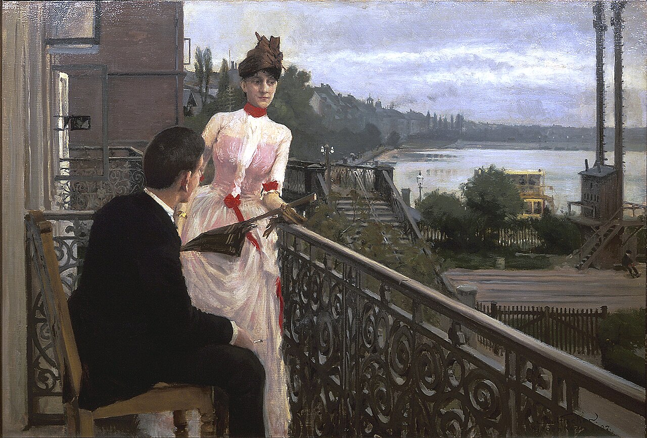View from the artist's balcony, Sortedams Dosseringen by Paul Fischer