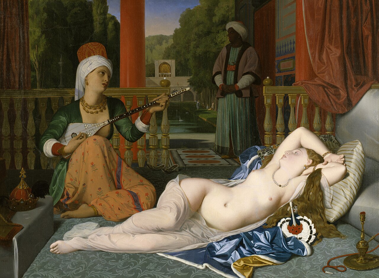 Odalisque with Slave by Paul Flandrin