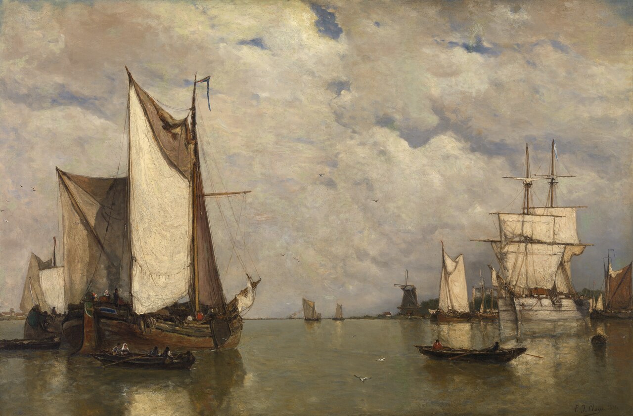 Calm before the Storm at Dordrecht by Paul Jean Clays