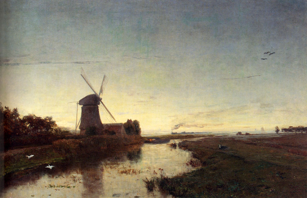 Dawn: View near Amsterdam by Paul Joseph Constantin Gabriël