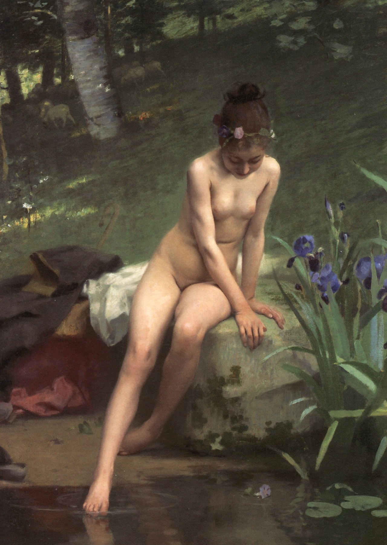 The Young Shepherdess by Paul Peel