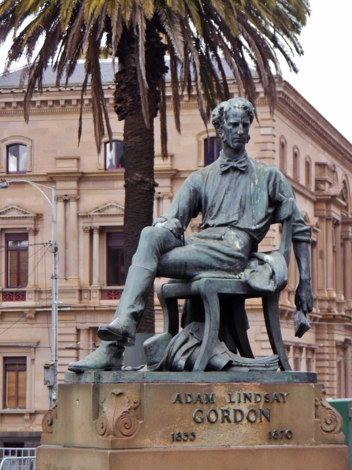 Statue of Adam Lindsay Gordon by Paul Raphael Montford