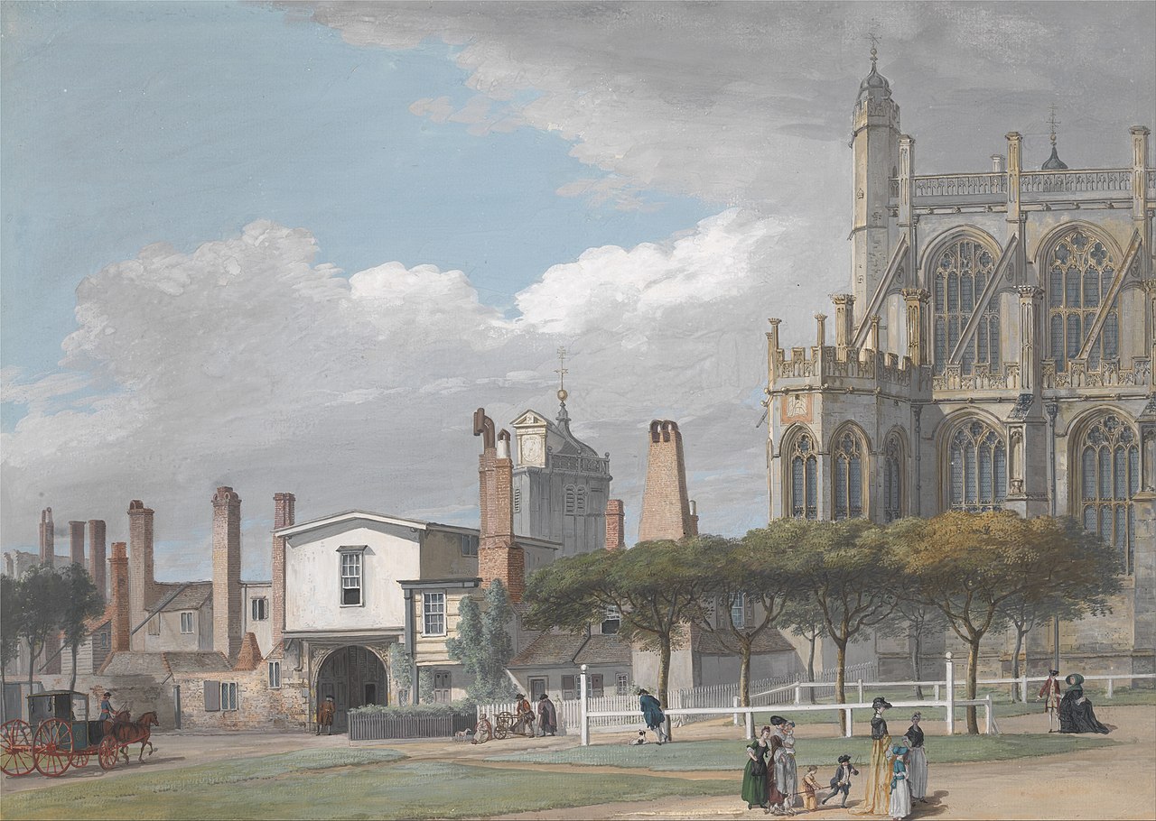 St. George's Chapel, Windsor, and the Entrance to the Singing Men's Cloister by Paul Sandby