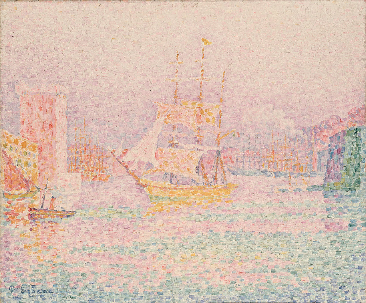 Port de Marseilles by Paul Signac