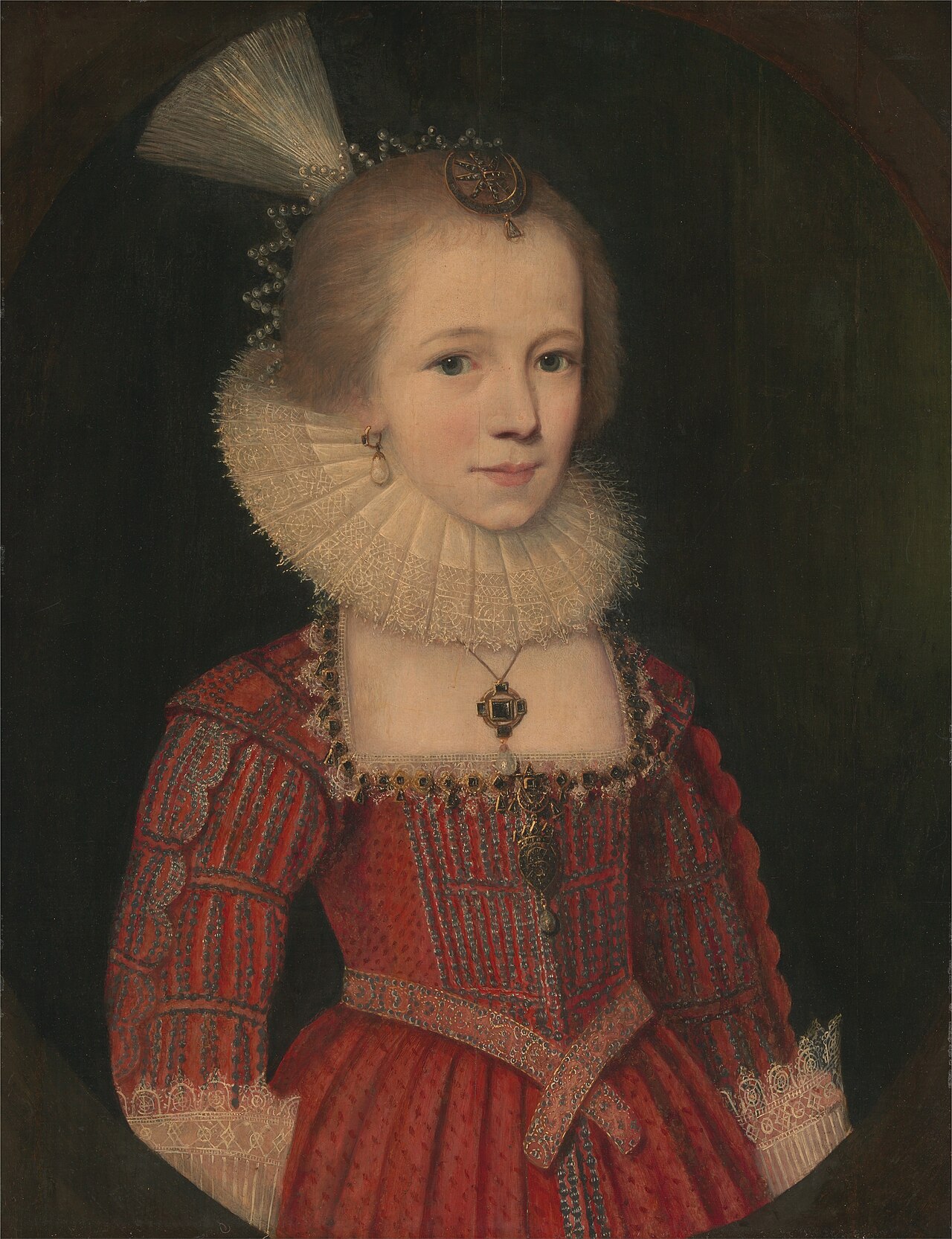 A Girl, Probably Cecilia Egerton by Paul van Somer I